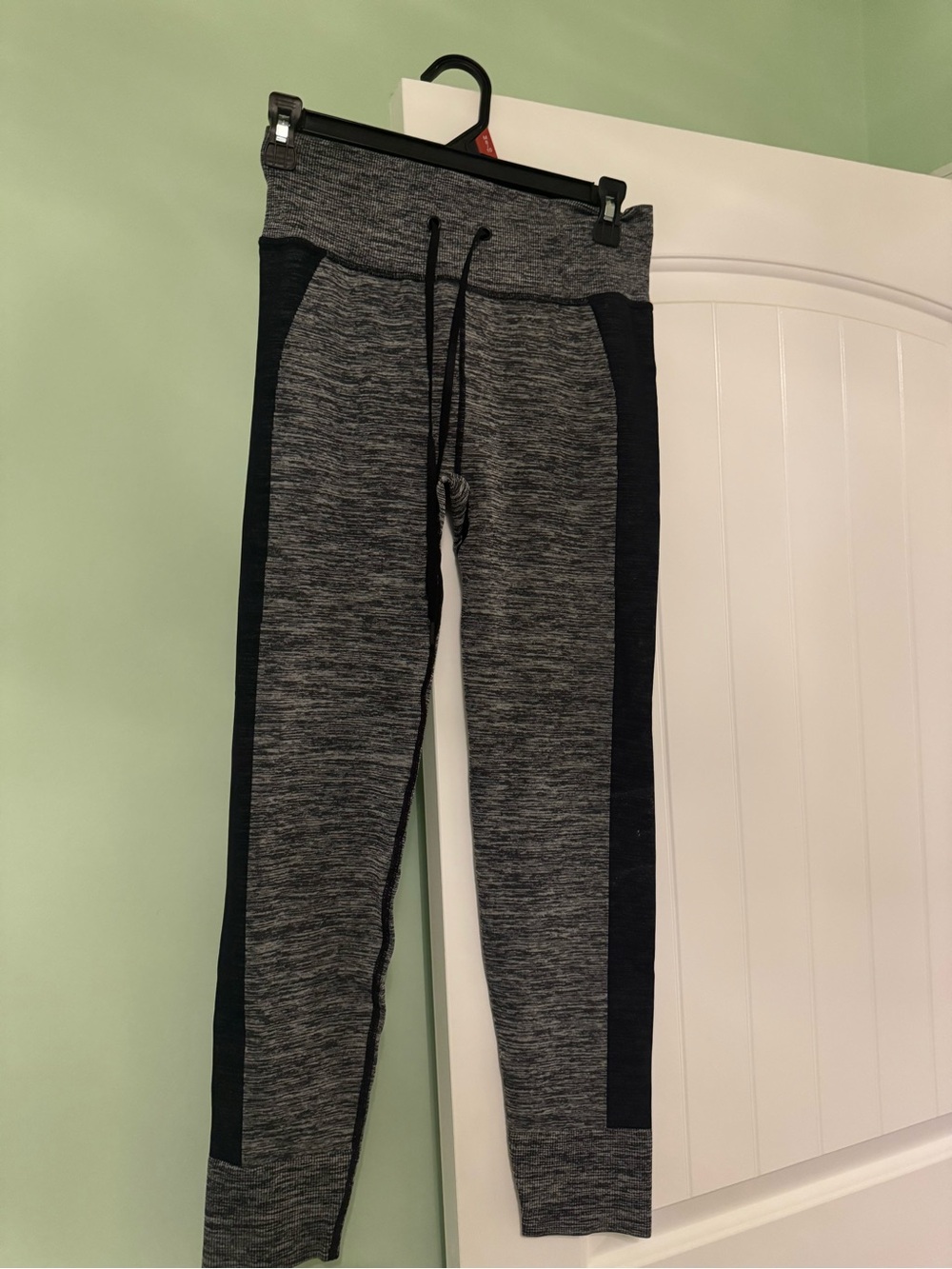 Victoria's Secret Grey and Black Leggings with Side Panels